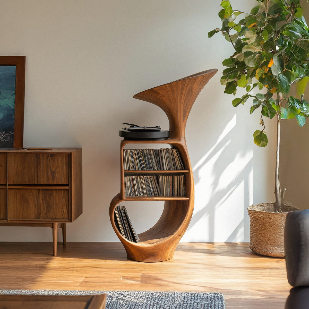 Vinyl Cabinet Record Stand