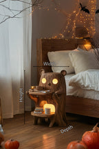 Solid Storage Nightstand