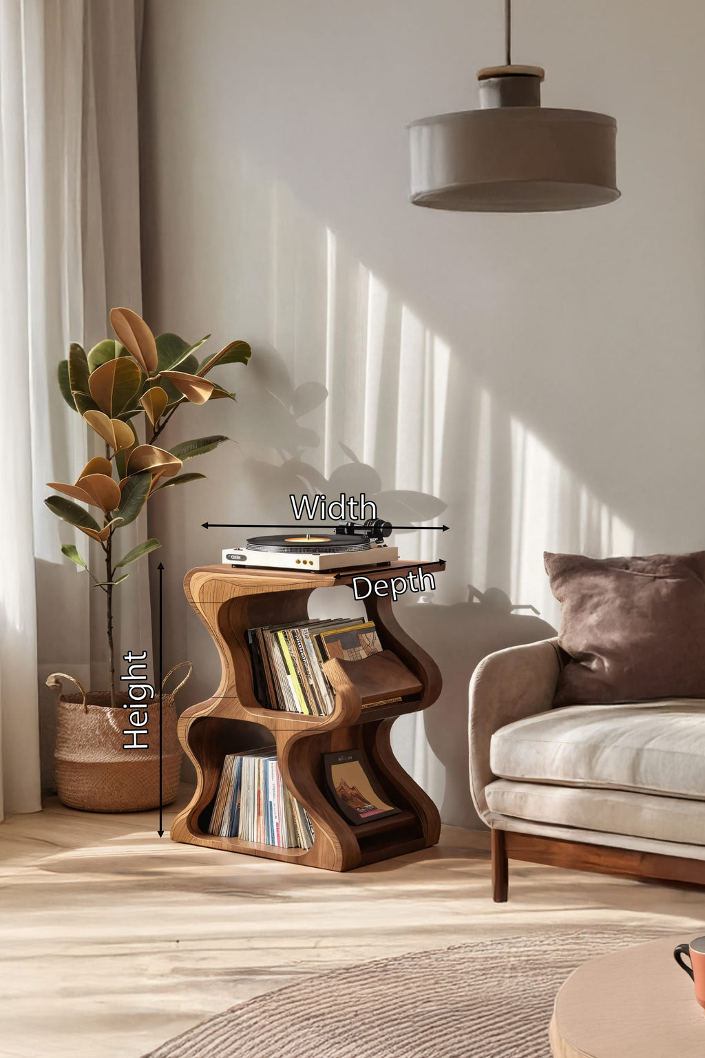 Storage Retro Record Stand