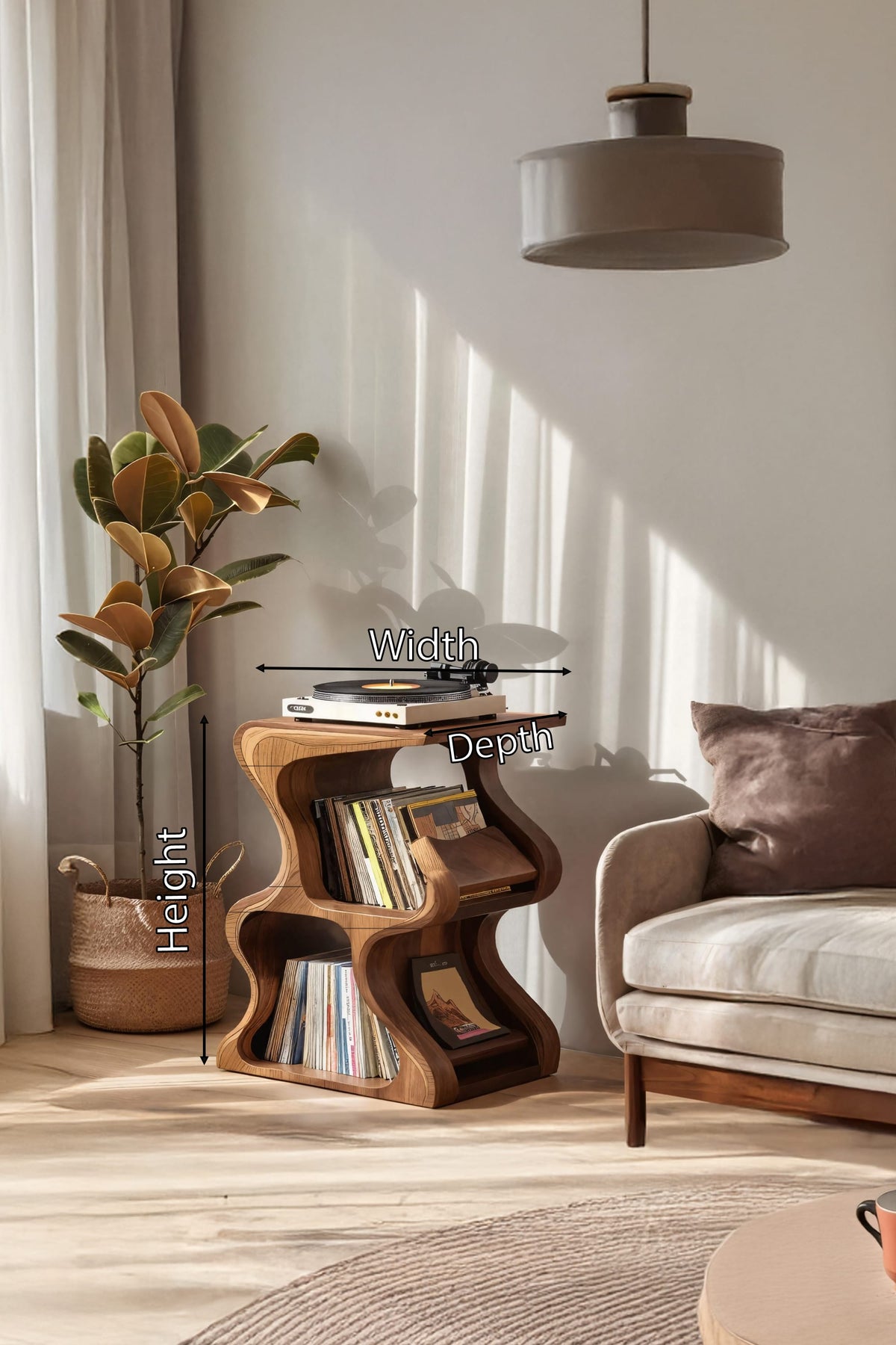 Storage Retro Record Stand