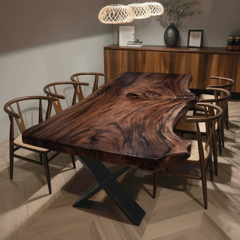 Live Edge Grain Dining Table