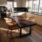 Live Edge Solid Dining Table