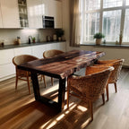 Live Edge Organic Kitchen Dining Table