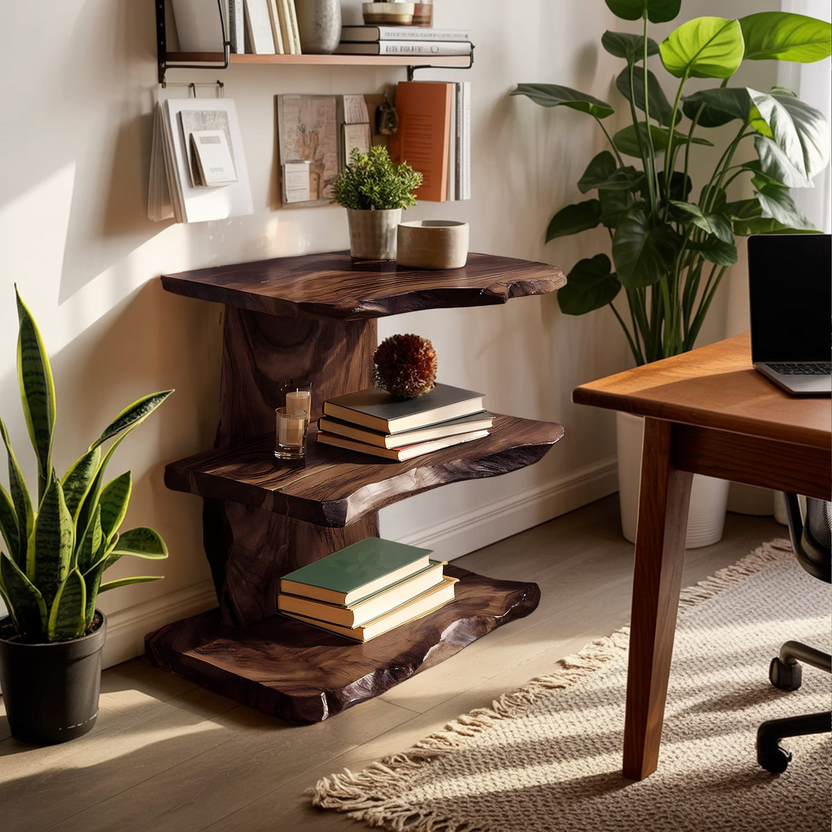 Live Edge Rack Bookshelf