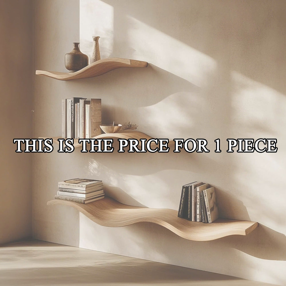 Custom Wood Floating Shelves Living Room New Year Home Decor, solid wood, built to order
