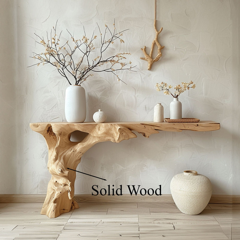 Farmhouse Entry Way Console Table Narrow Entryway, solid wood, built to order