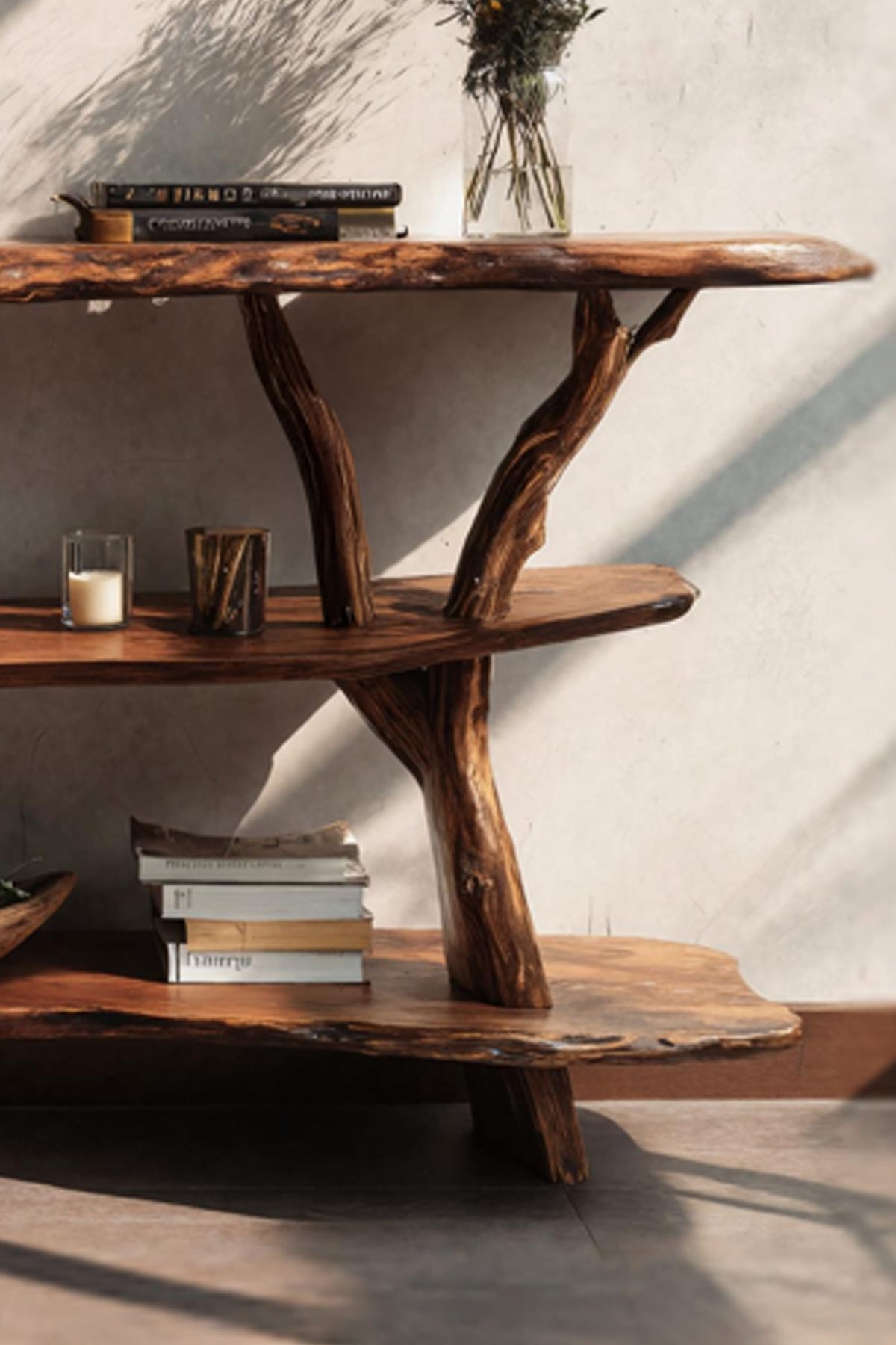 Live Edge Contemporary Console Table