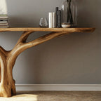 Practical Wood Console Table, solid wood, built to order