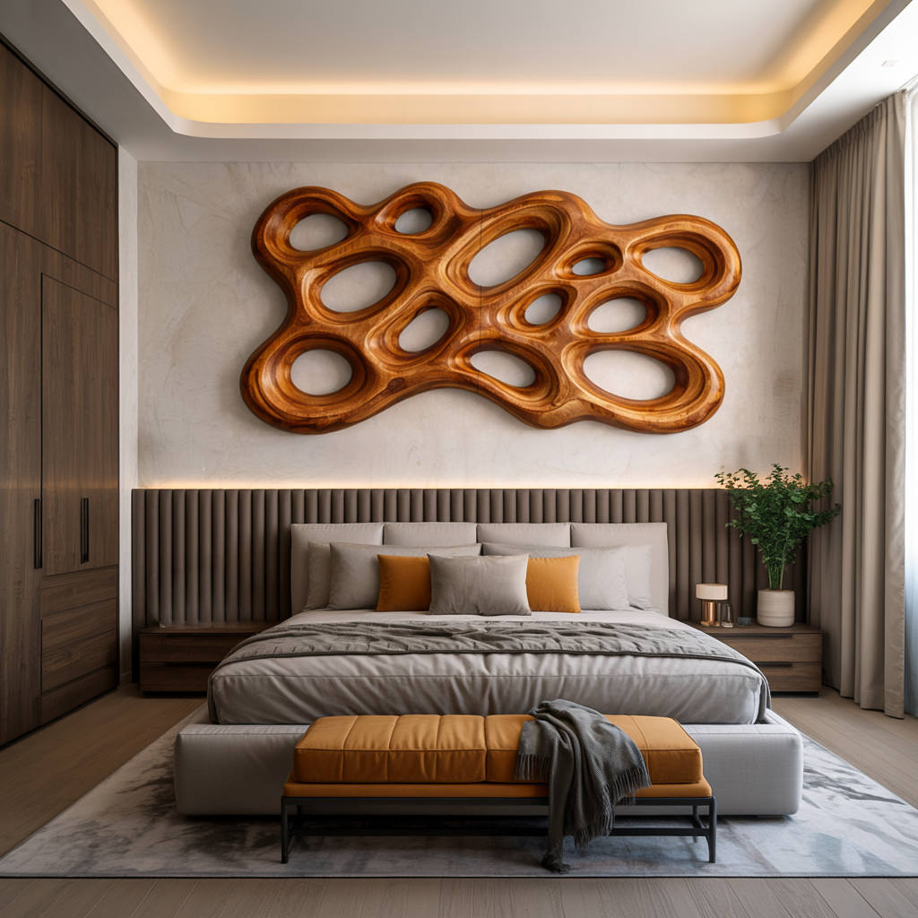 Organic Wood Wall Art, solid wood, built to order