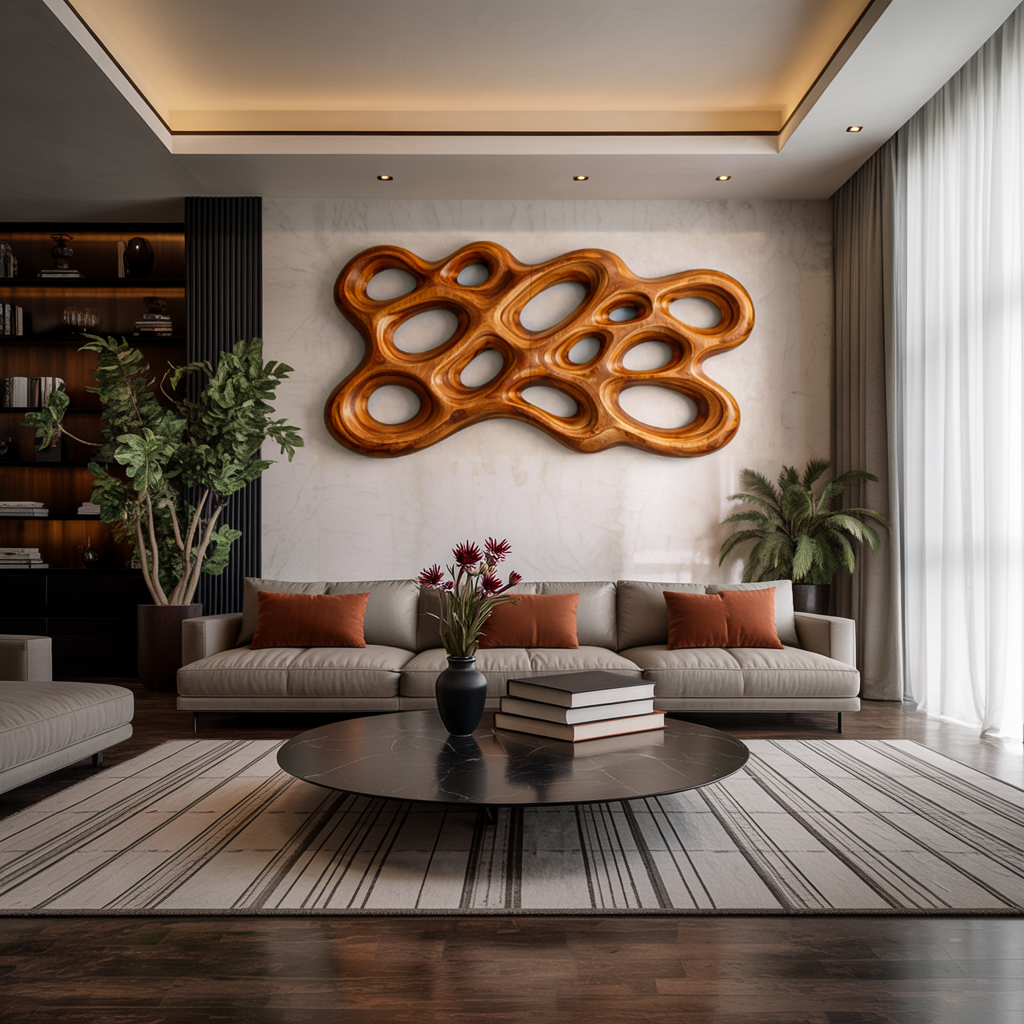 Organic Wood Wall Art, solid wood, built to order, view 5