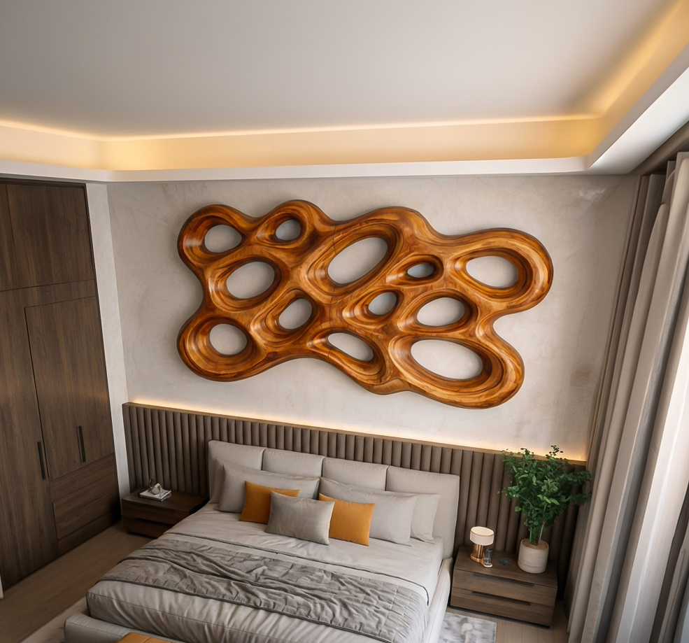 Organic Wood Wall Art, solid wood, built to order, view 2