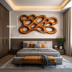 Organic Wood Wall Art, solid wood, built to order, view 9