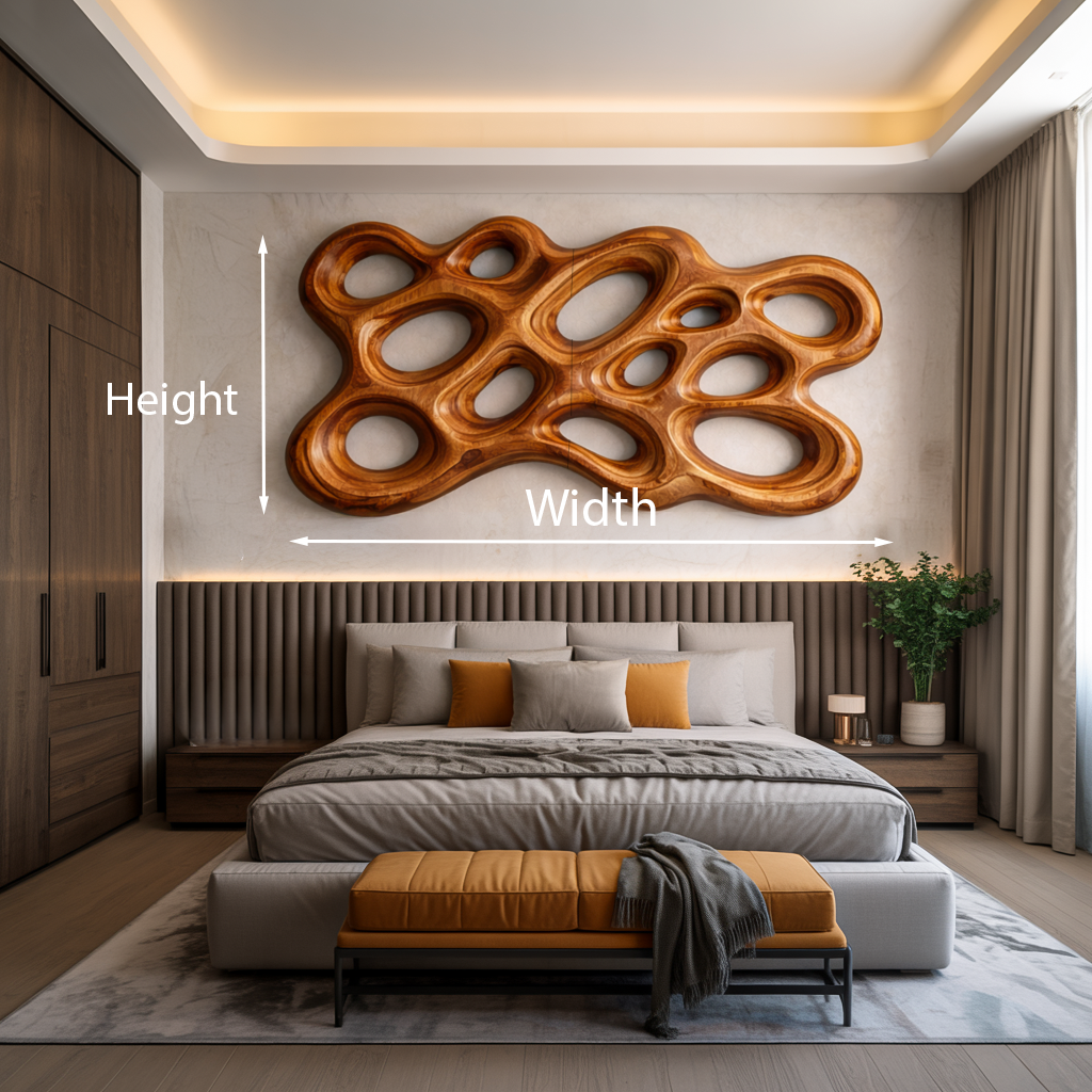 Organic Wood Wall Art, solid wood, built to order, view 9