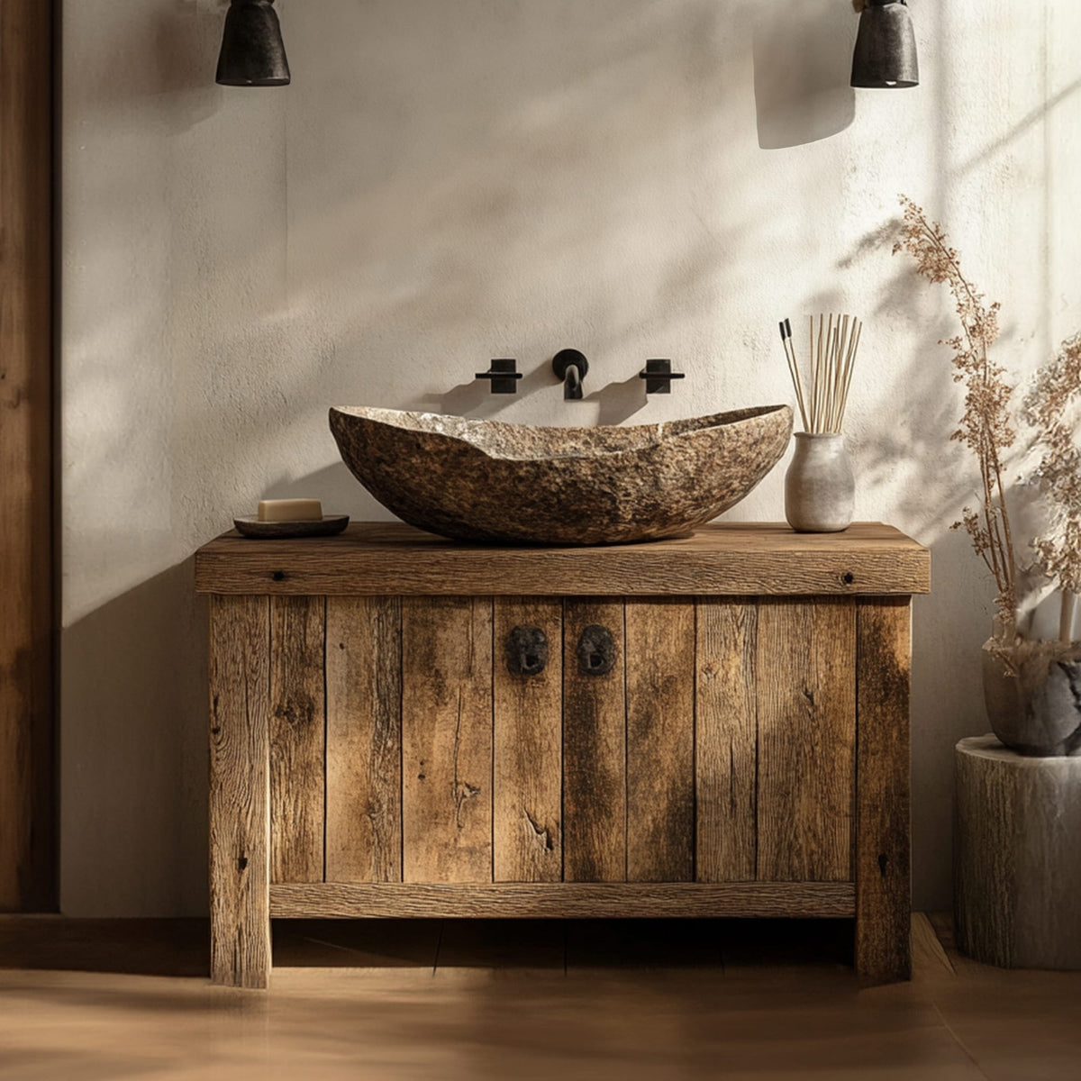 Bathroom Rustic Vanity Reclaimed Home Decor Gift, solid wood, built to order