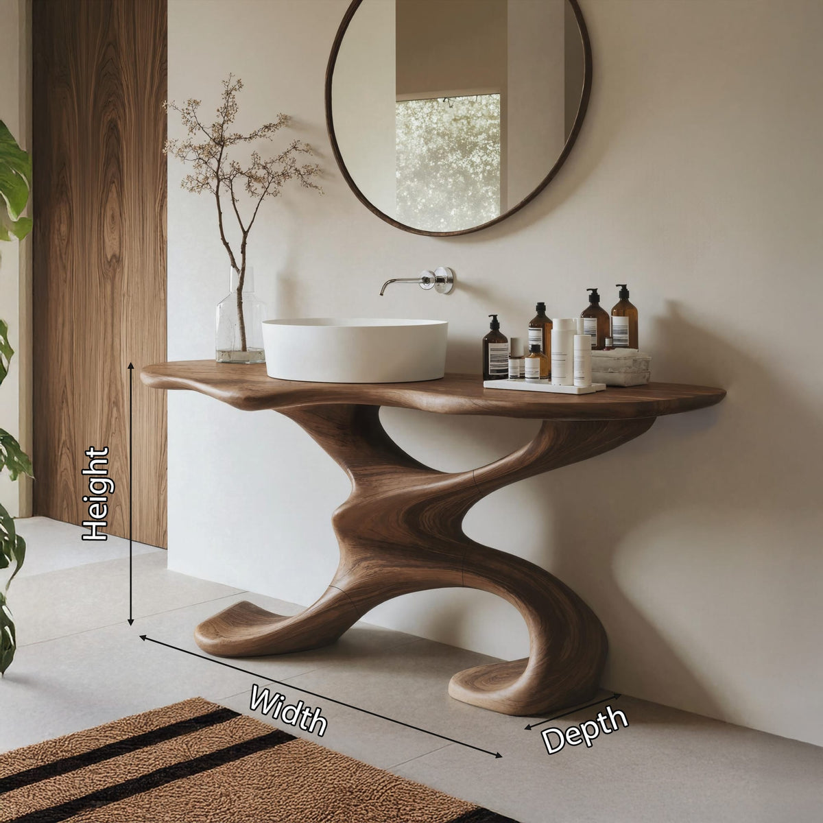 Live Edge Earthy Vanity