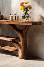 Solid Live Edge Console Vanity