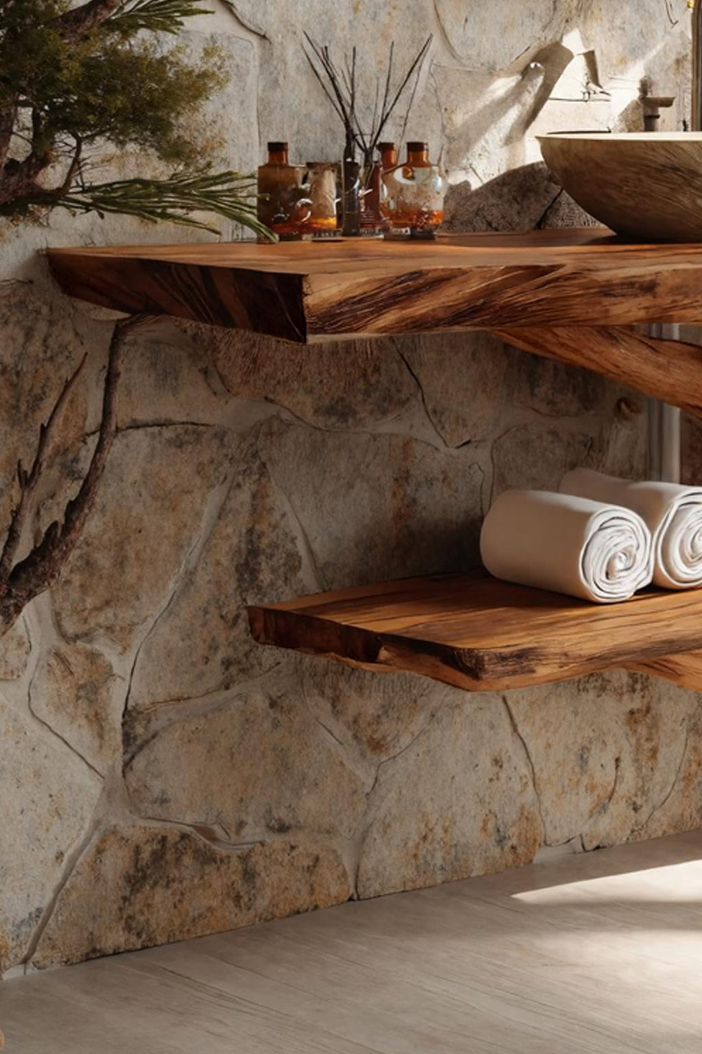 Live Edge Bathroom Solid Vanity