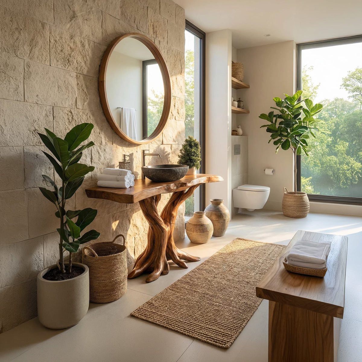 Live Edge Washbasin Vanity