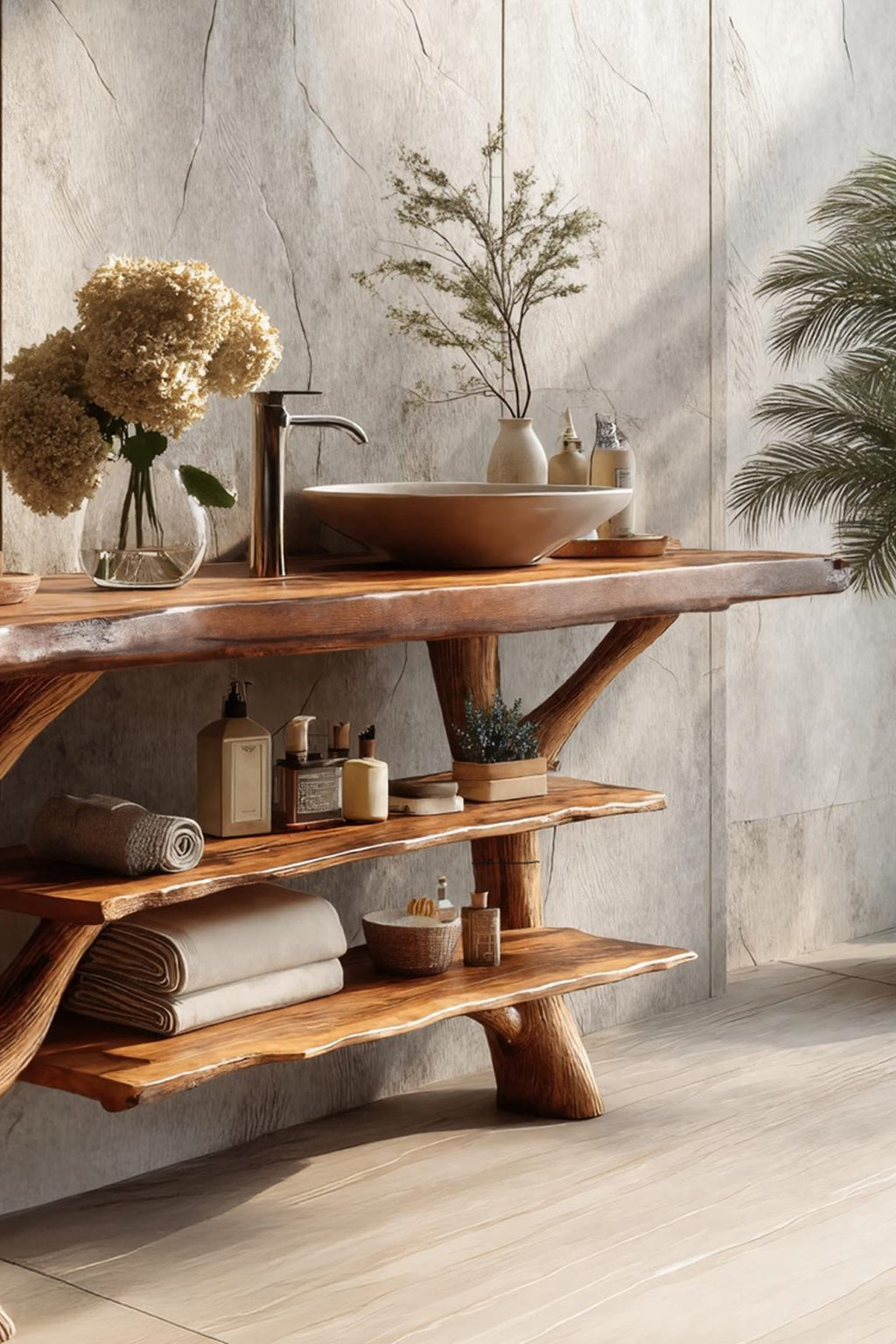 Live Edge Vintage Vanity