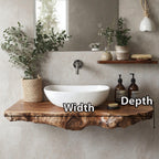 Handcrafted Floating Shelf, solid wood, built to order