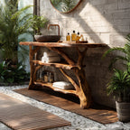Handcrafted Live Edge Bathroom Vanity, solid wood, built to order