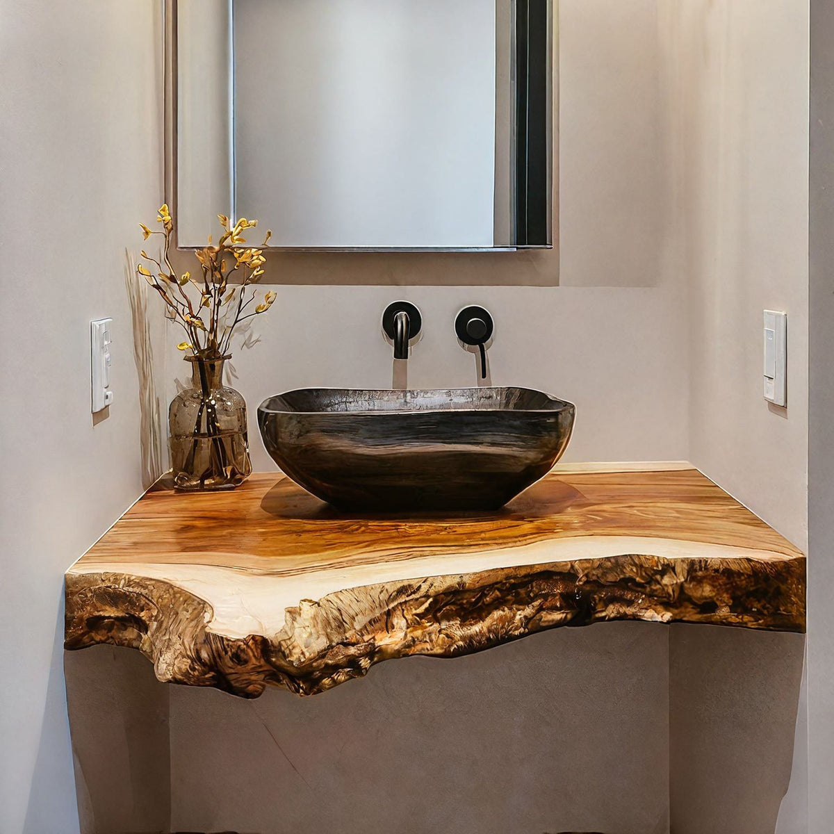 Farmhouse Vanity Bathroom Decor Ideas, solid wood, built to order