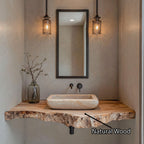 Bathroom Live Edge Floating Shelf