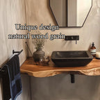 Midcentury Bathroom Vanity Floating Hallway, solid wood, built to order