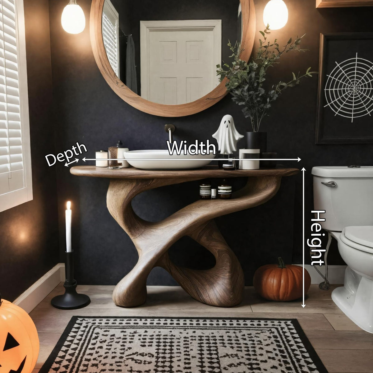 Live Edge Freestanding Vanity
