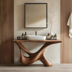 Rustic Bathroom Vanity for Furniture Setup, solid wood, built to order