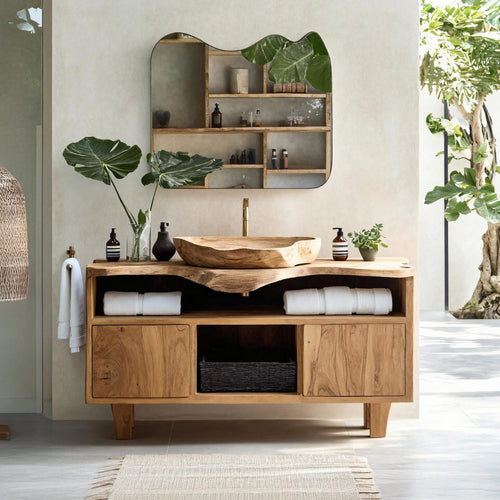Rustic Bathroom Vanity, solid wood, built to order