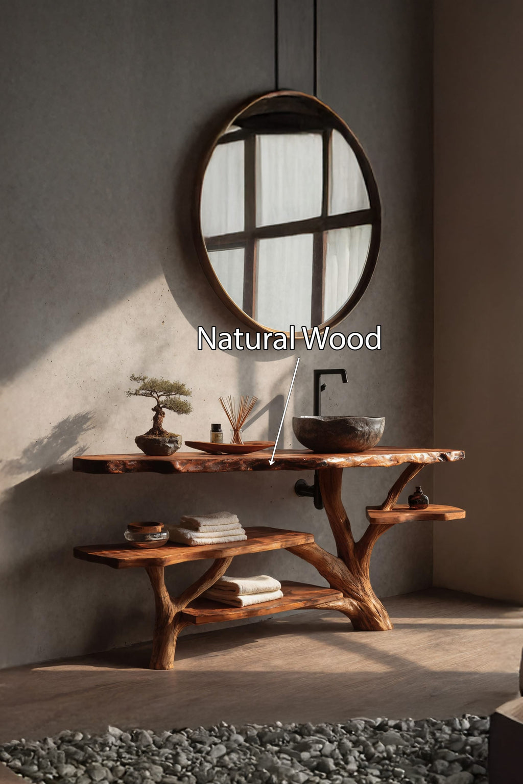 Solid Live Edge Timeless Vanity
