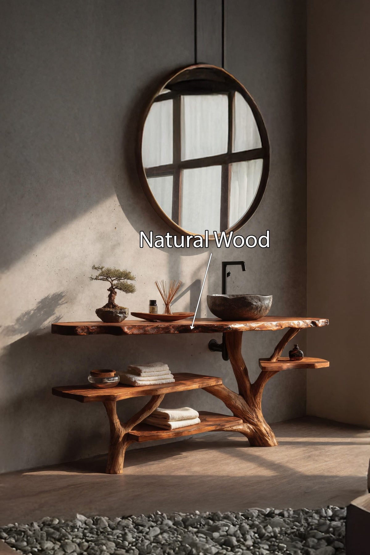 Solid Live Edge Timeless Vanity