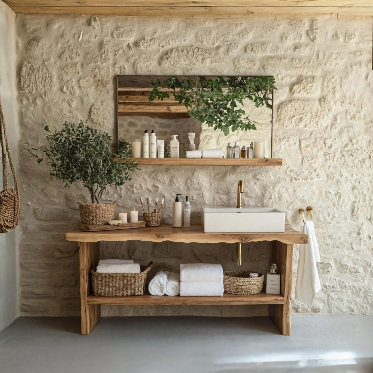 Live Edge Bathroom Organic Vanity