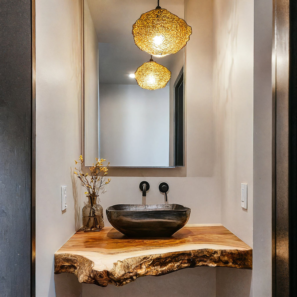 Farmhouse Vanity Bathroom Decor Ideas, solid wood, built to order