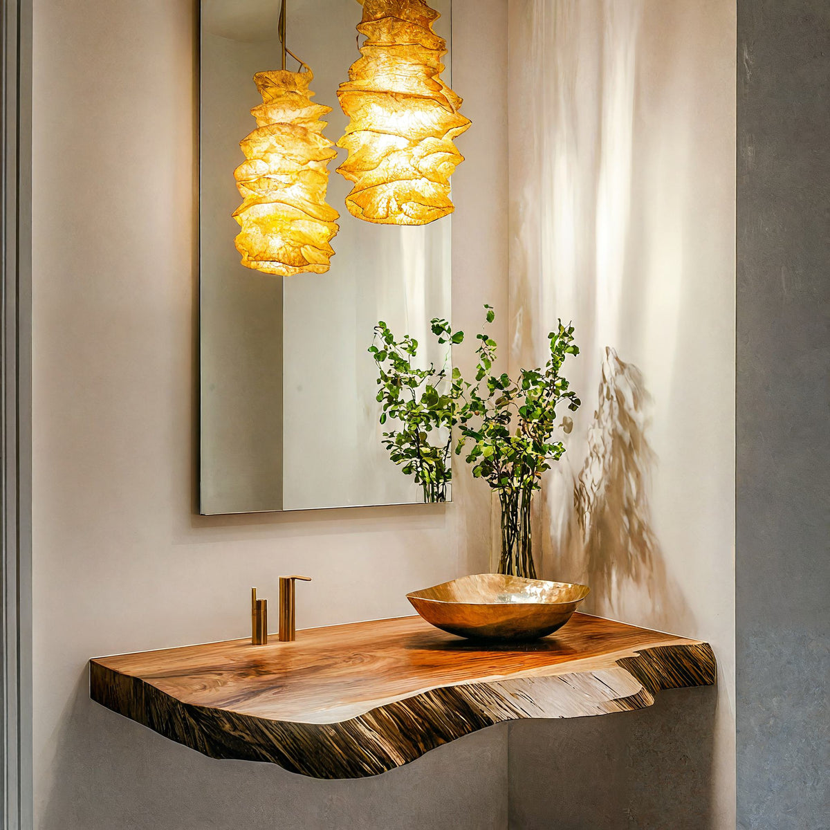 Farmhouse Vanity Bathroom Look, solid wood, built to order