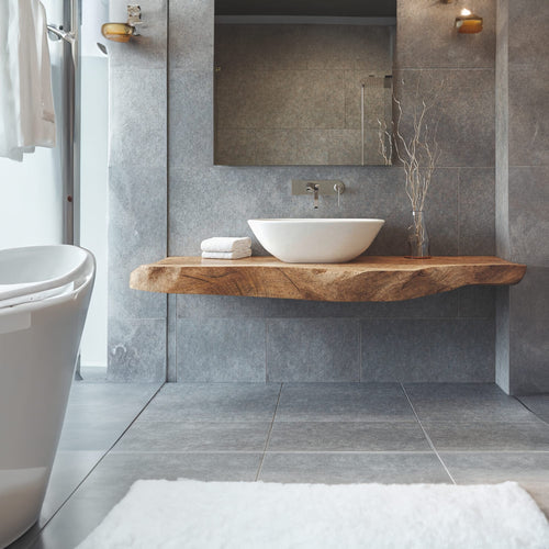 Handcrafted Vanity Custom Bathroom Fit, solid wood, built to order