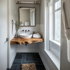 Handcrafted Vanity Bathroom Renovation, solid wood, built to order