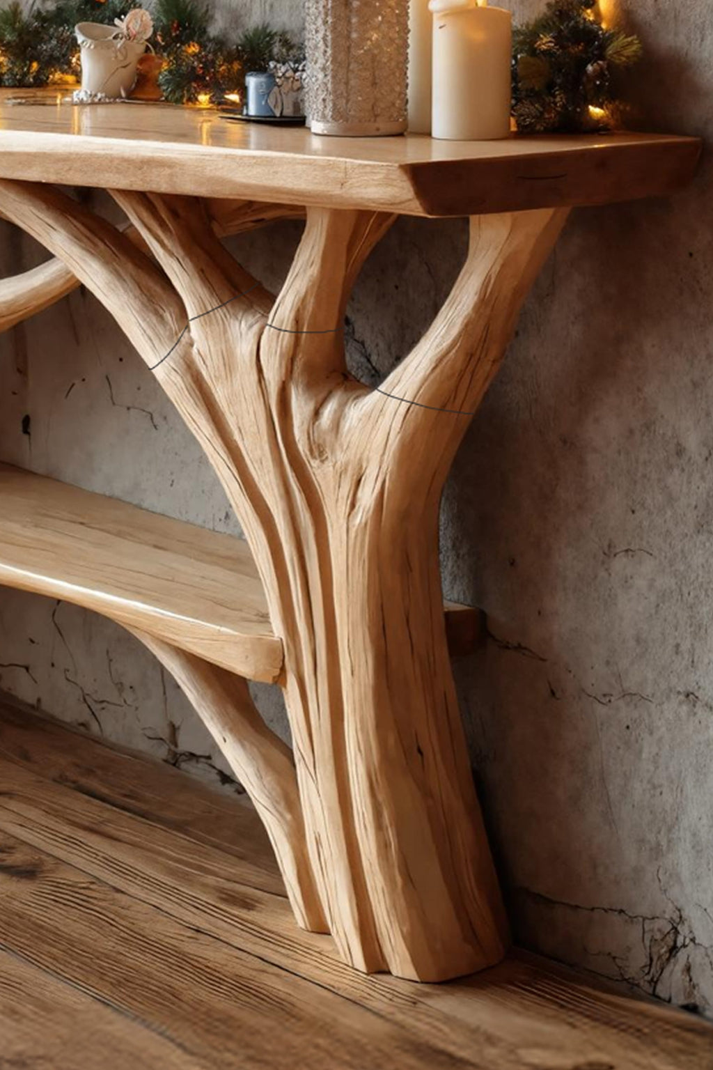 Solid Behind Console Table