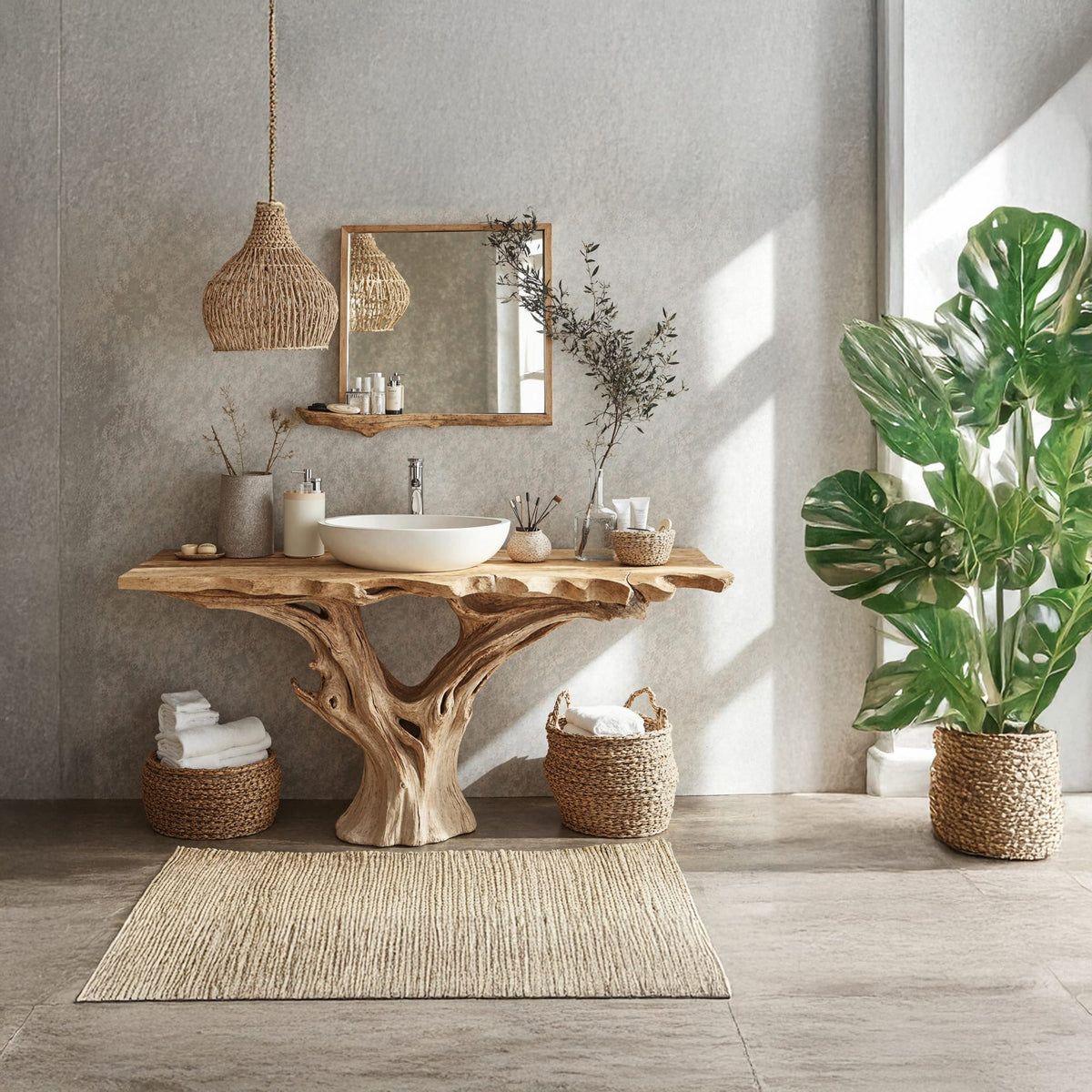 Farmhouse Bathroom Vanity, solid wood, built to order