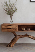 Live Edge Sofa Modern Console Table