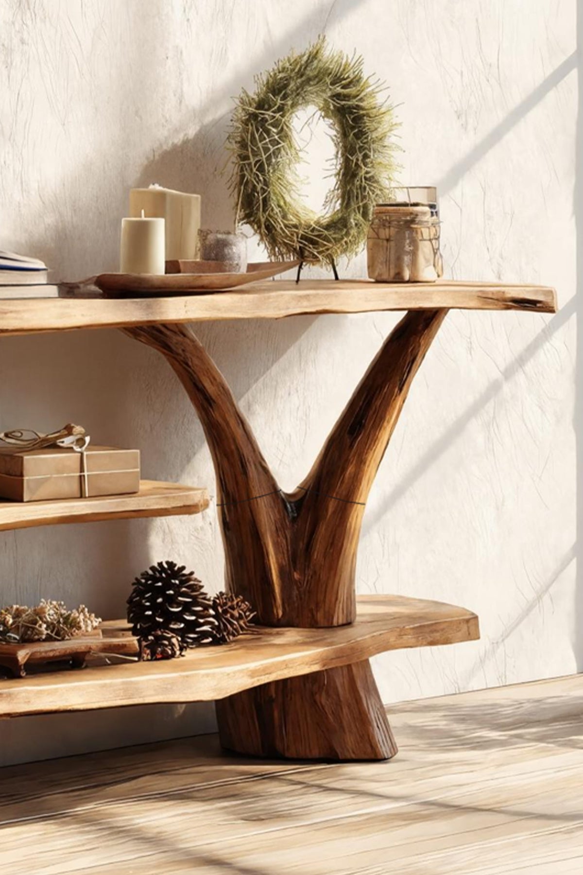 Solid Accent Console Table