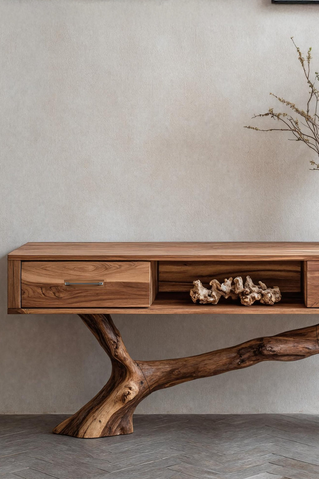 Live Edge Modern Accent Console Table