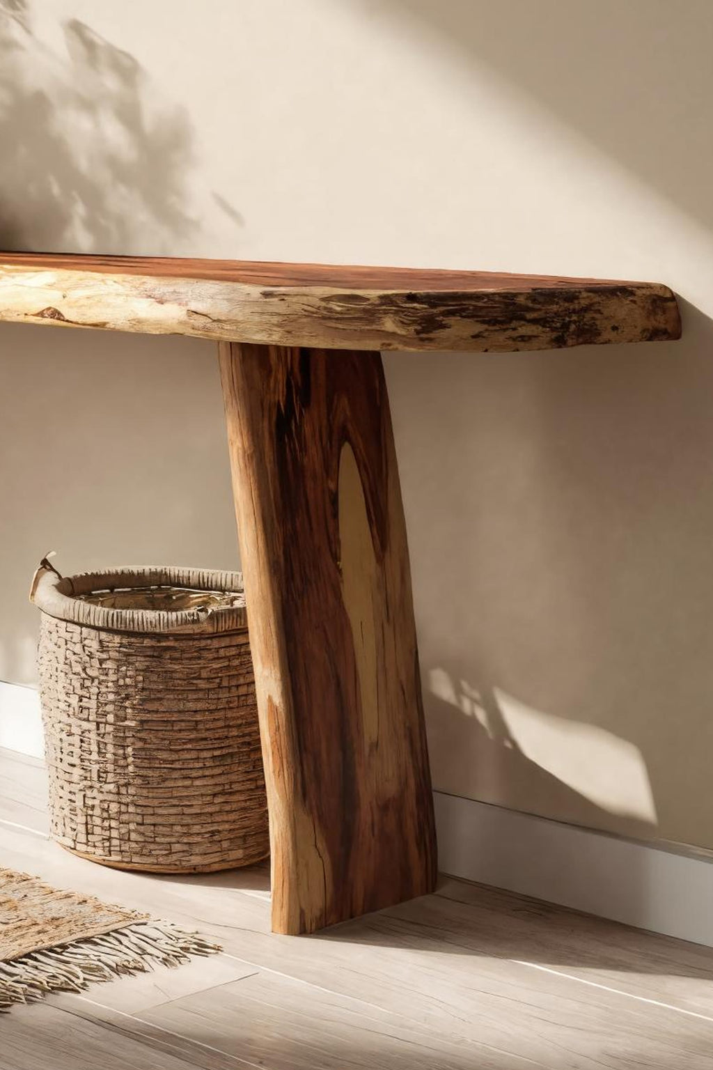 Live Edge Entryway Solid Console Table
