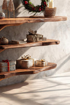 Live Edge Behind Console Table