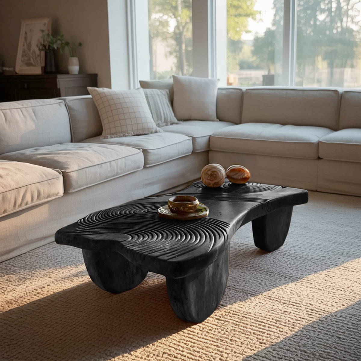 Abstract Solid Coffee Table