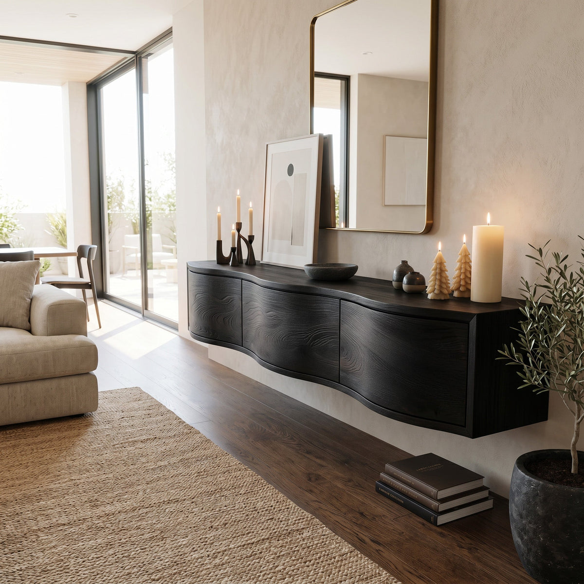 Modern Floating Entertainment TV Cabinet