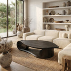 Sculptural Live Edge Abstract Coffee Table