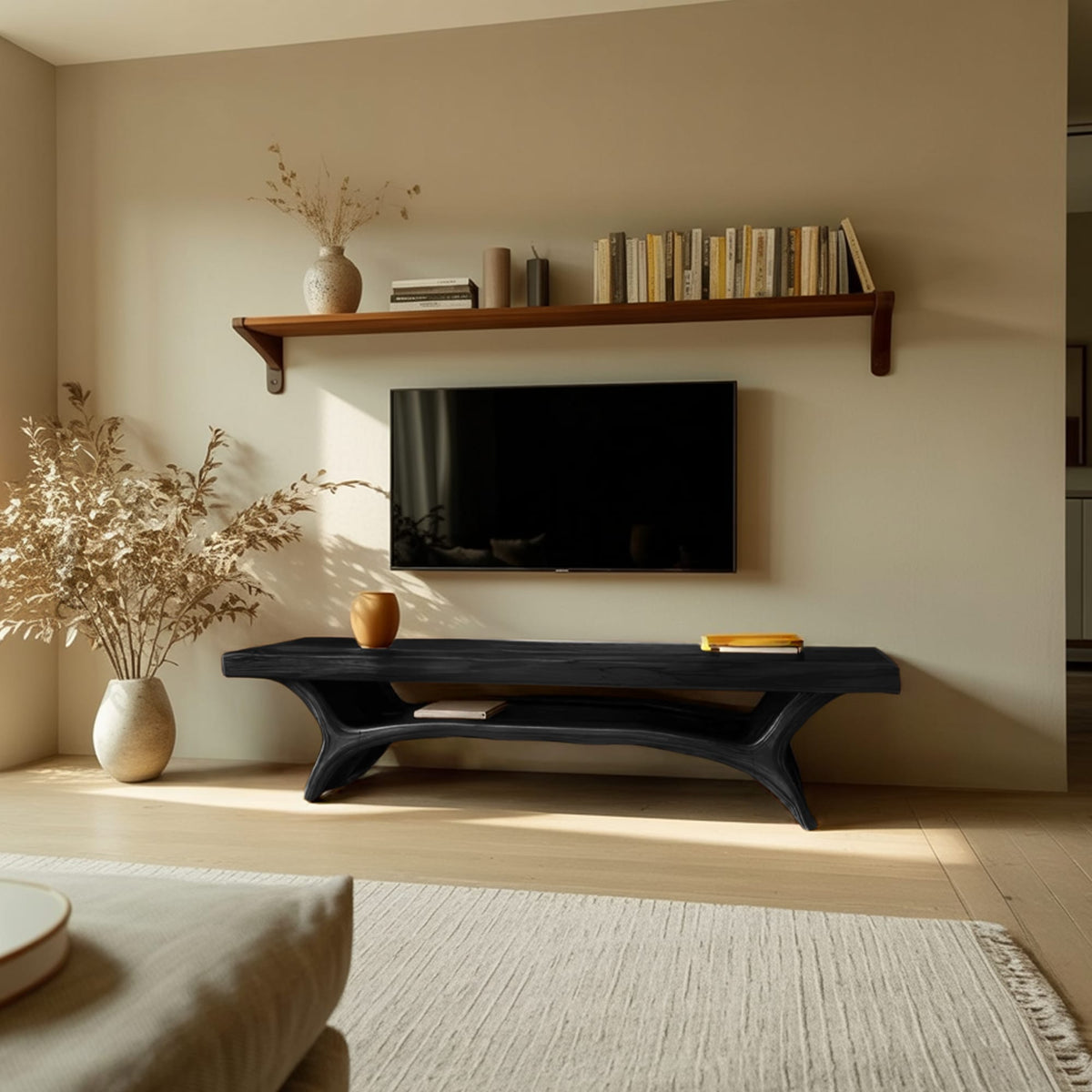 Architectural Mid Century TV Cabinet