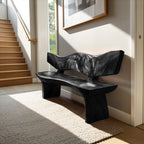 Live Edge Solid Entryway Bench